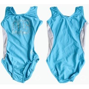 GARLAND | M / CM | Leotards Lot 2 Gymnastics Dance Rhinestone Metallic Zebra